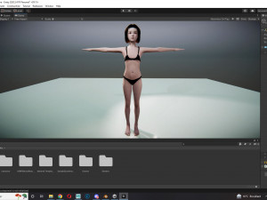 Japanese woman Girl Game Ready Modelo 3D