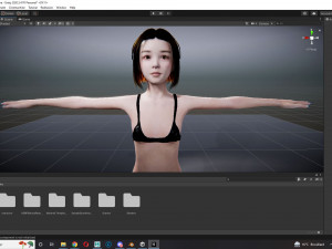 Japanese woman Girl Game Ready Modelo 3D