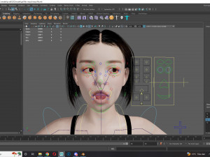 Japanese woman Girl Game Ready Modelo 3D