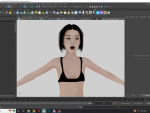 Japanese woman Girl Game Ready Modelo 3D