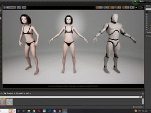 Japanese woman Girl Game Ready Modelo 3D