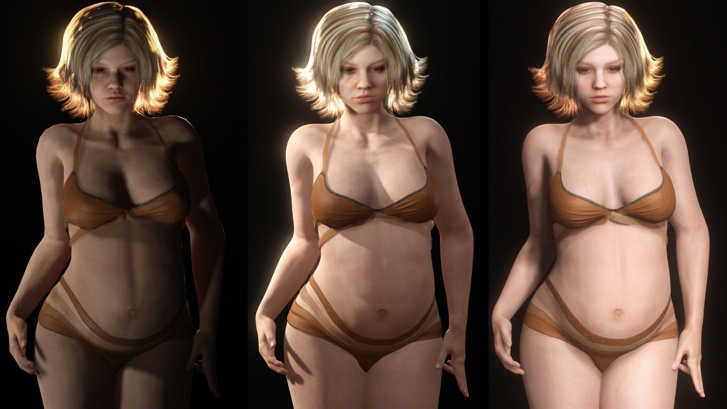 3d Pregnant Girls Nude - Pregnant woman naked and clothed Low-poly 3D Model in Woman 3DExport