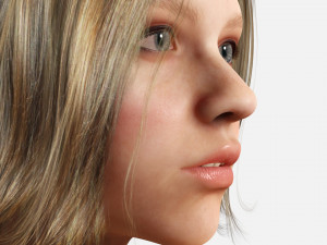 Pregnant woman and clothed Low-poly 3D-Modell