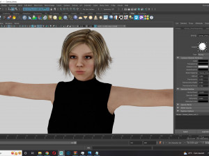 Pregnant woman and clothed Low-poly 3D-Modell