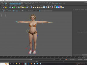 Pregnant woman and clothed Low-poly 3D-Modell