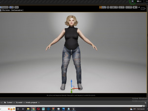 Pregnant woman and clothed Low-poly 3D-Modell