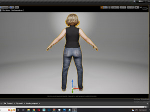 Pregnant woman and clothed Low-poly 3D-Modell