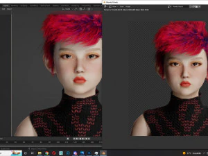 Modular Asian Girl Game Ready 3D Model
