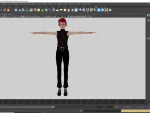 Modular Asian Girl Game Ready 3D Model
