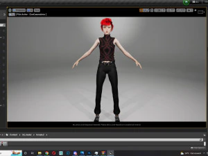 Modular Asian Girl Game Ready 3D Model