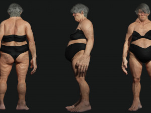 Female troll naked Ready Modelo 3D
