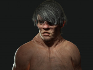 Female troll naked Ready Modelo 3D