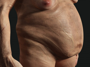 Female troll naked Ready Modelo 3D