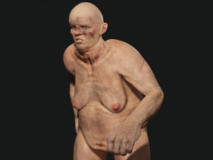 Female troll naked Ready Modelo 3D