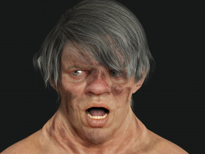 Female troll naked Ready Modelo 3D