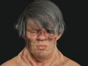 Female troll naked Ready Modelo 3D