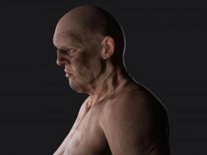 Female troll naked Ready 3D Model