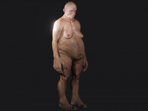 Female troll naked Ready Modelo 3D