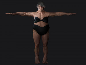 Female troll naked Ready Modelo 3D