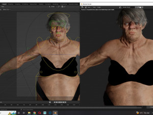 Female troll naked Ready Modelo 3D
