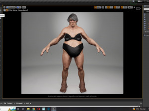 Female troll naked Ready Modelo 3D