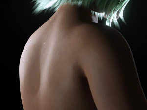 Billie Eilish game ready and clothed 3D Model