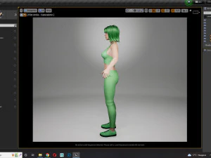 Billie Eilish game ready and clothed 3D Model