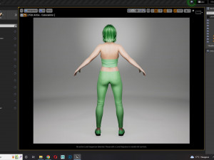 Billie Eilish game ready and clothed 3Dモデル