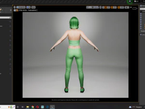 Billie Eilish game ready and clothed 3D Model