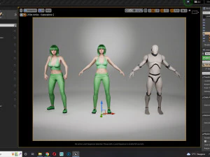 Billie Eilish game ready and clothed 3D Model