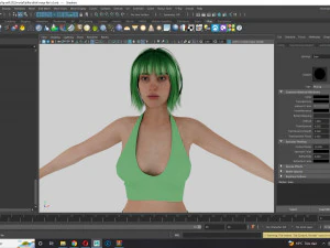 Billie Eilish game ready and clothed 3D Model