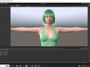 Billie Eilish game ready and clothed 3Dモデル