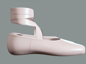Ballet Shoes 3D Model