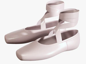 Ballet Shoes 3D Model