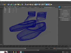 Ballet Shoes 3D Model