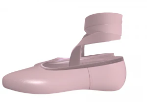 Ballet Shoes 3D Model