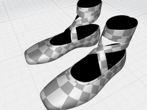 Ballet Shoes 3D Model