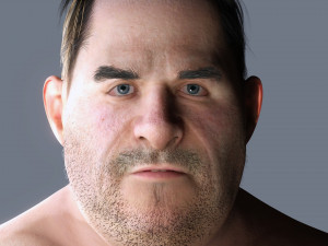 Fat Man naked and clothed 3D 모델