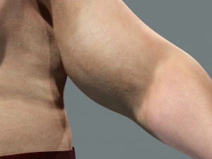 Fat Man naked and clothed 3D Model