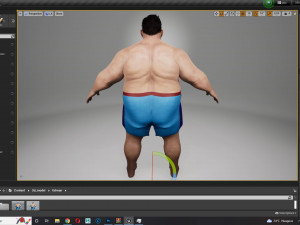 Fat Man naked and clothed 3D 모델