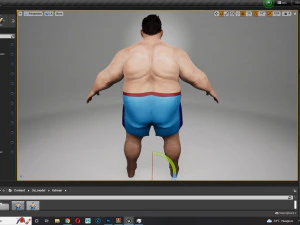 Fat Man naked and clothed 3D Model