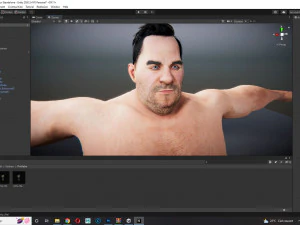 Fat Man naked and clothed 3D Model
