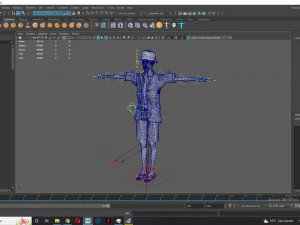 Old Man Tourist naked and clothed 3D Model