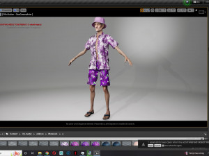 Old Man Tourist naked and clothed Modelo 3D