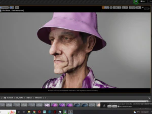 Old Man Tourist naked and clothed 3D Model