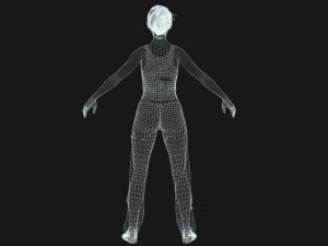 Survival Female Game Model 3D