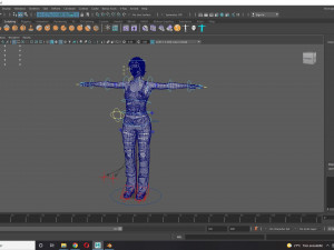Survival Female Game Model 3D