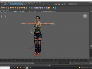 Survival Female Game Model 3D