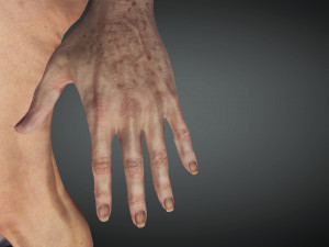 Realistic Old Woman Female Rigged Game Ready 3D Model