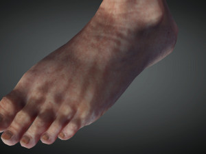 Realistic Old Woman Female Rigged Game Ready 3D Model